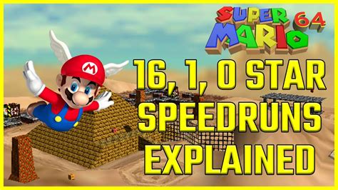 Super Mario 64 Speedrun Explained [16, 1, 0 Star] - YouTube