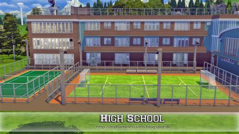 Sims 4 Ccs The Best High School By My Homeless Sims | Images and Photos ...