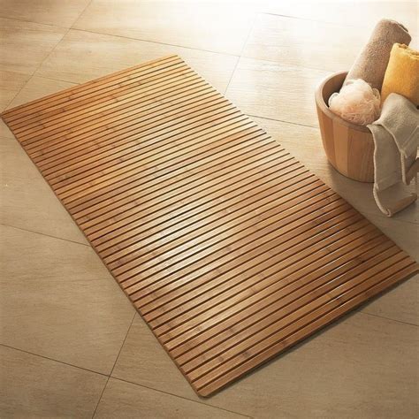 Create a Spa Atmosphere With Teak Bath Mat | Lantliga badrum ...