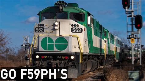 GO Transit EMD F59PH's around Toronto - YouTube