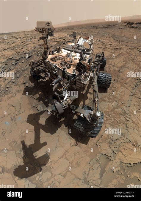 Curiosity Mars Rover Selfie Stock Photo - Alamy