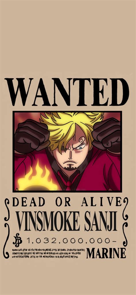 Sanji Wanted Poster Reaction