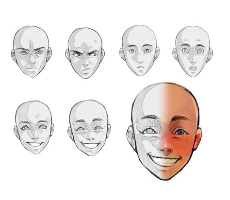 How To Draw Facial Expressions - Proofcheek Spmsoalan