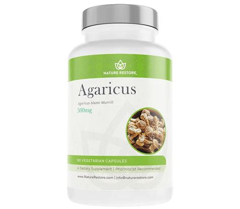 Nature Restore Agaricus Blazei Murill Extract Mushroom Supplement 90 ...