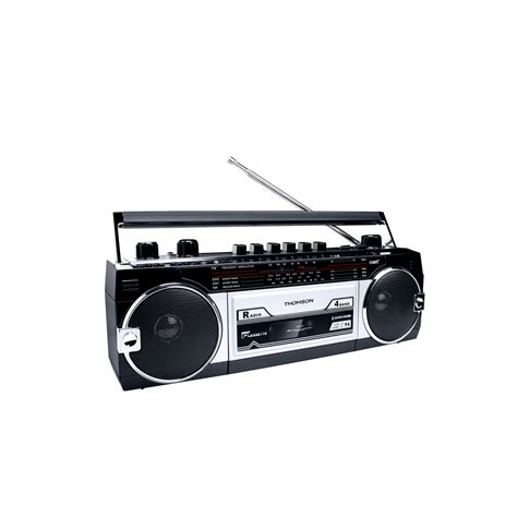 Thomson Retro Portable Bluetooth Radio with Cassette Player - Speakers