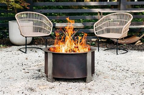 BBQ Smoke Free Fire Pit Portable Stove Modern Firewood Log Wood ...