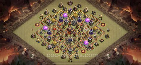 Best Max Levels War Base TH10 with Link, Hybrid, Anti 3 Stars - Town ...