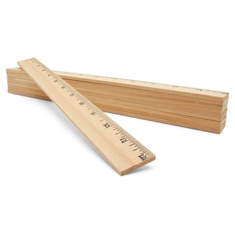 12" Ruler in 2021 | Wooden ruler, Wooden craft supplies, Wooden candle ...