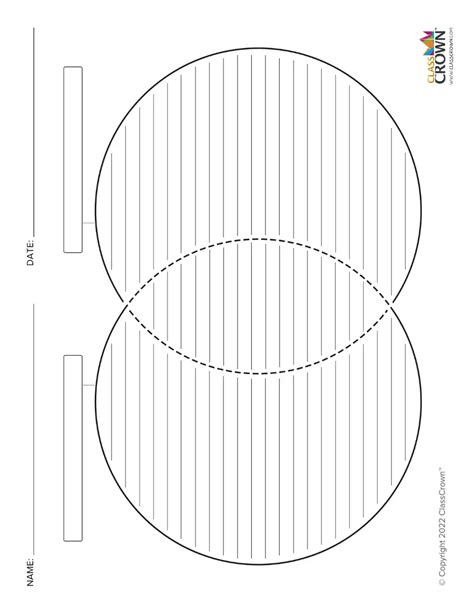 Venn Diagram: With Labels & Lines - Free Reading Charts | ClassCrown