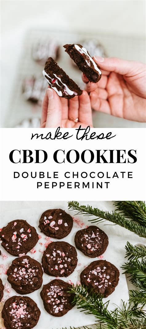 CBD Cookies | Double Chocolate Peppermint Cookies | CBD Oil | Recipe ...