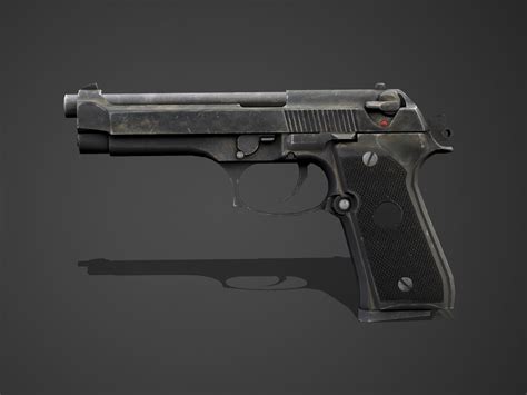 Pistol 3D Print Model