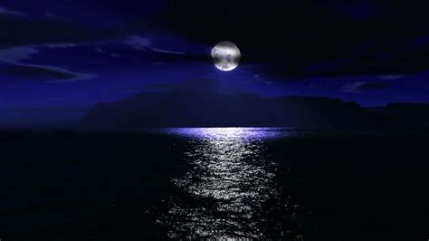 🔥 Download Full Moon Over The Sea Wallpaper MixHD by @arogers47 | Dark ...