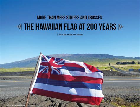 More Than Mere Stripes and Crosses: The Hawaiian Flag at 200 Years - Ke ...