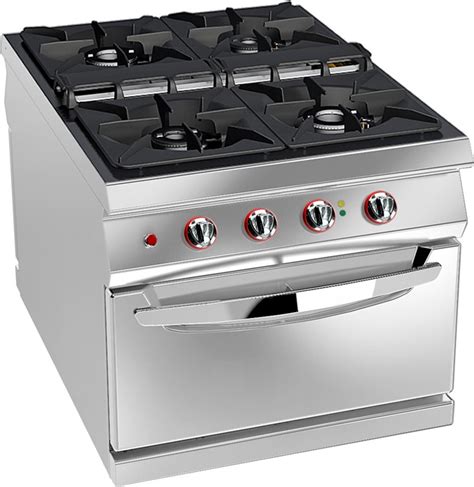 4 burner gas range with static electric oven professional - 08wfa4e