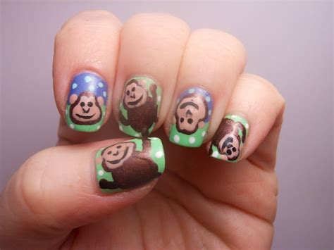 Monkey Monkey Monkey!! | Nails, Monkey nails, Animal nails