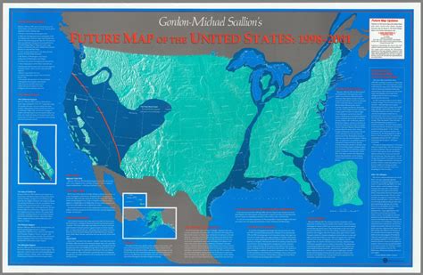 Future Map of the United States: 1998-2001. : Scallion, Gordon Michael ...