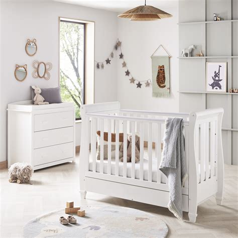 Eva 2 Piece Nursery Room Set - White - Babymore