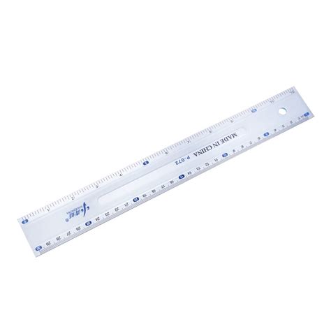 Straight Ruler 30 cm 12 Inches Double Scale Plastic Ruler Math Class ...