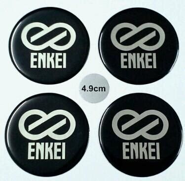 Find ENKEI Resin Sticker wheel center cap emblem logo 4.9mm. 4pcs in ...