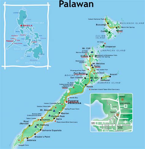 Map Of Palawan Island Philippines - Cities And Towns Map