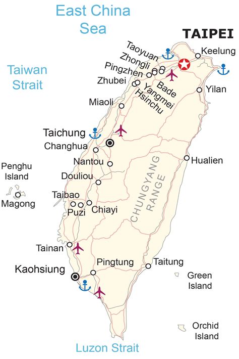 Taiwan Strait Map Location