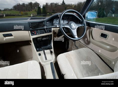 1987 BMW 525e 5 Series E28 shape German luxury saloon interior Stock ...