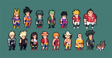 Aggregate 80+ pixel anime characters latest - in.cdgdbentre