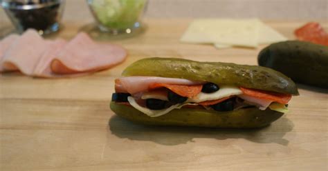 Breadless Keto Sandwich on a Pickle