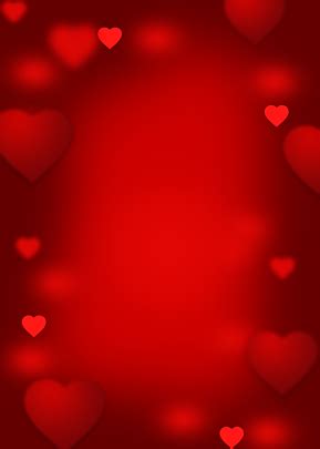 Red Heart Love Background