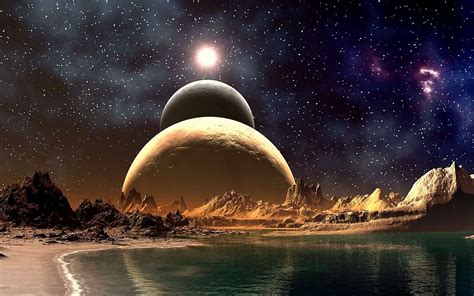 Wallpaper Science Fiction Planet Landscape - WallpaperSafari