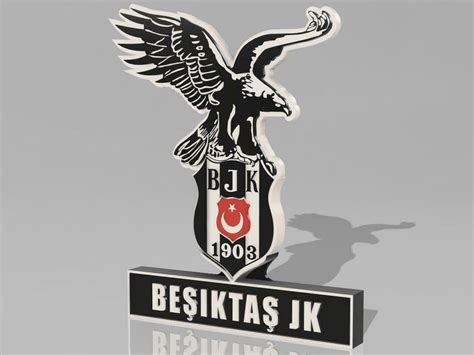 Free 3D file Besiktas Istanbul - LOGO / SIGN WITH HOLDERS 👾 ・3D print ...