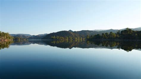 Wallpaper lake, forest, reflection, sky, nature hd, picture, image