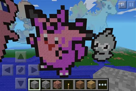 Minecraft clefable pixel art by bandit1030 on DeviantArt