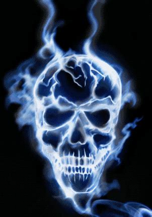 Burning Skull Animated Gifs at Best Animations