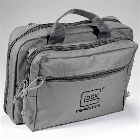 Glock 2-Pistol Case, Gray, Grey, Range Bag, OEM Glock Pistol Pouch ...