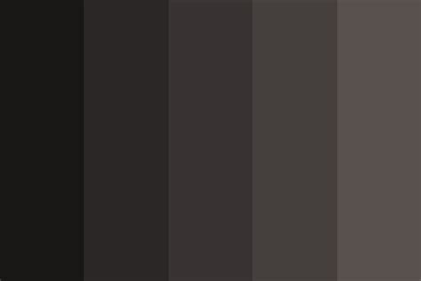 Warm Black and Dark Grey Color Palette