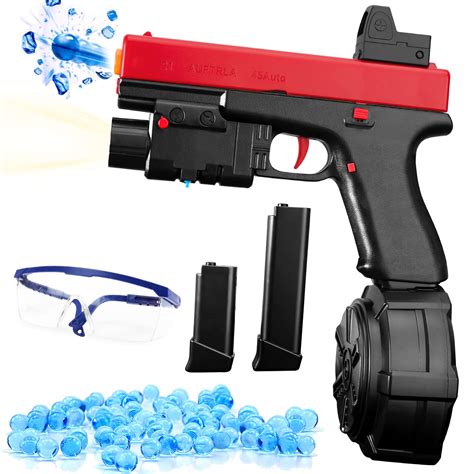 Buy Full Auto JM-X2 Gel Ball Blaster Splatter Ball with Drum Magāzine ...