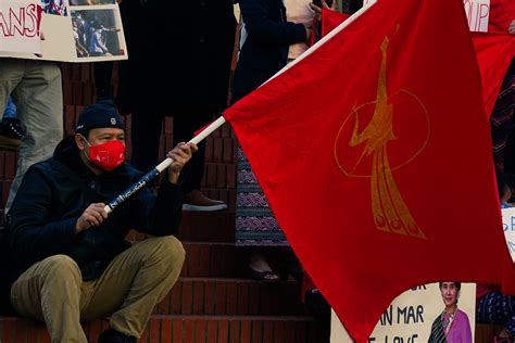 Myanmar protests in Portland - Vanguard