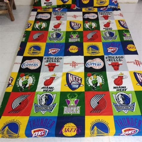 Bed Sheet NBA TEAM Size Double White | Lazada PH