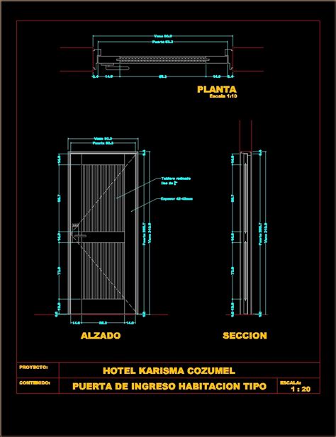 Door 2D DWG Detail for AutoCAD • Designs CAD