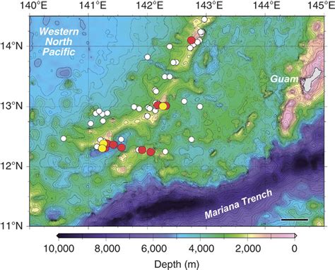 Locations where adult eels were collected within their spawning ...