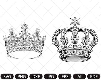 Queen Crown Sketch - Etsy