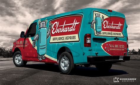 Vehicle wrap design for Eberhardt Appliance Repairs. - NJ Advertising ...