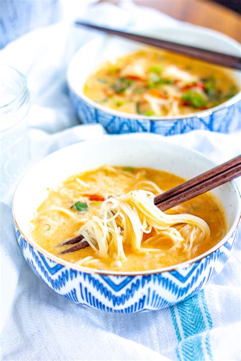 Thai Curry Noodle Soup with Chicken | An Easy Weeknight Dinner Recipe