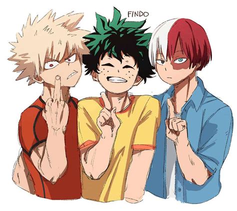 bakugo x deku x todoroki - puzzle online