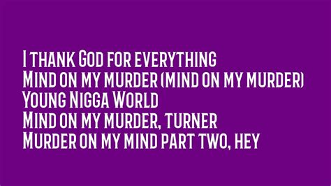 YNW Melly - "Mind On My Murder" Lyrics - YouTube