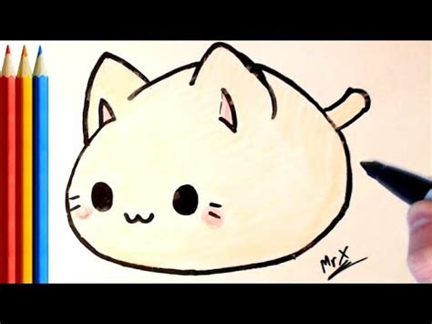 Chibi Cat Drawing Easy Color the drawing with amazing compositions of ...