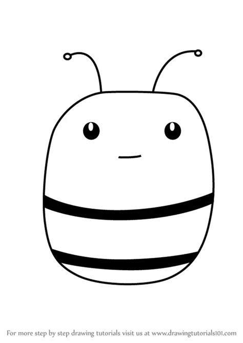 How to Draw a Honey Bee Face for Kids (Animal Faces for Kids) Step by ...