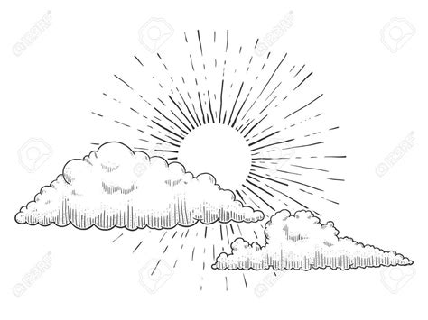 Sun And Clouds Drawing at GetDrawings | Free download