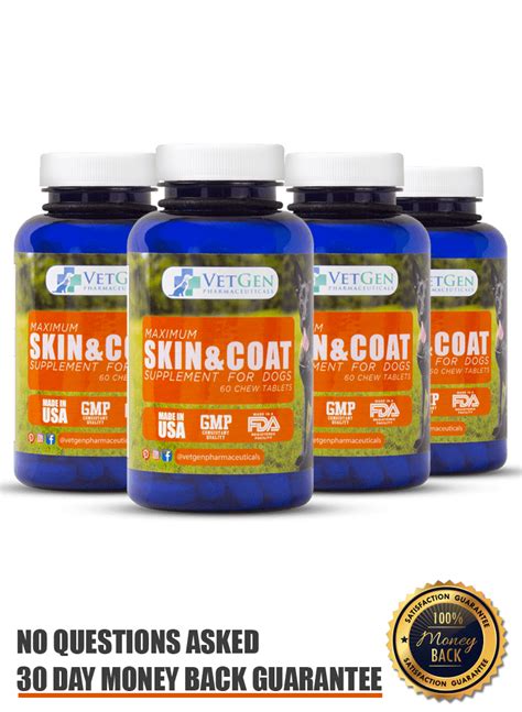 Skin & Coat Dog Supplement Bundle for Healthy Coat Growth